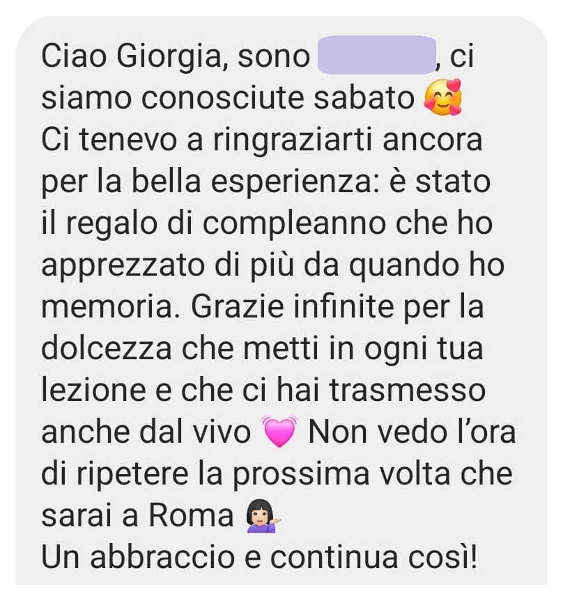 Testimonianza Privata Pilates con Giorgia 04